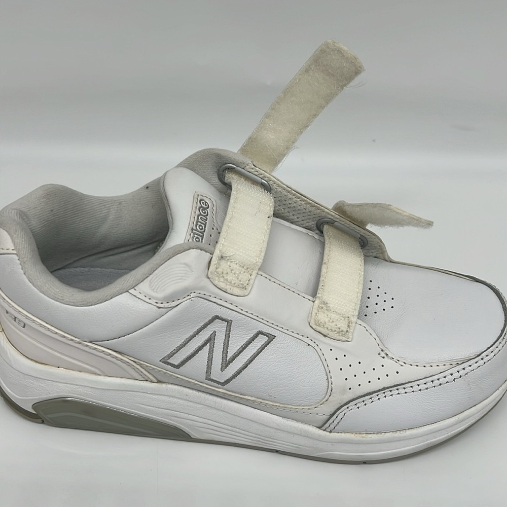 New Balance 928 Women's Hook and Loop‎ White Leather Walking Comfort Shoe 6 - Picture 10 of 12